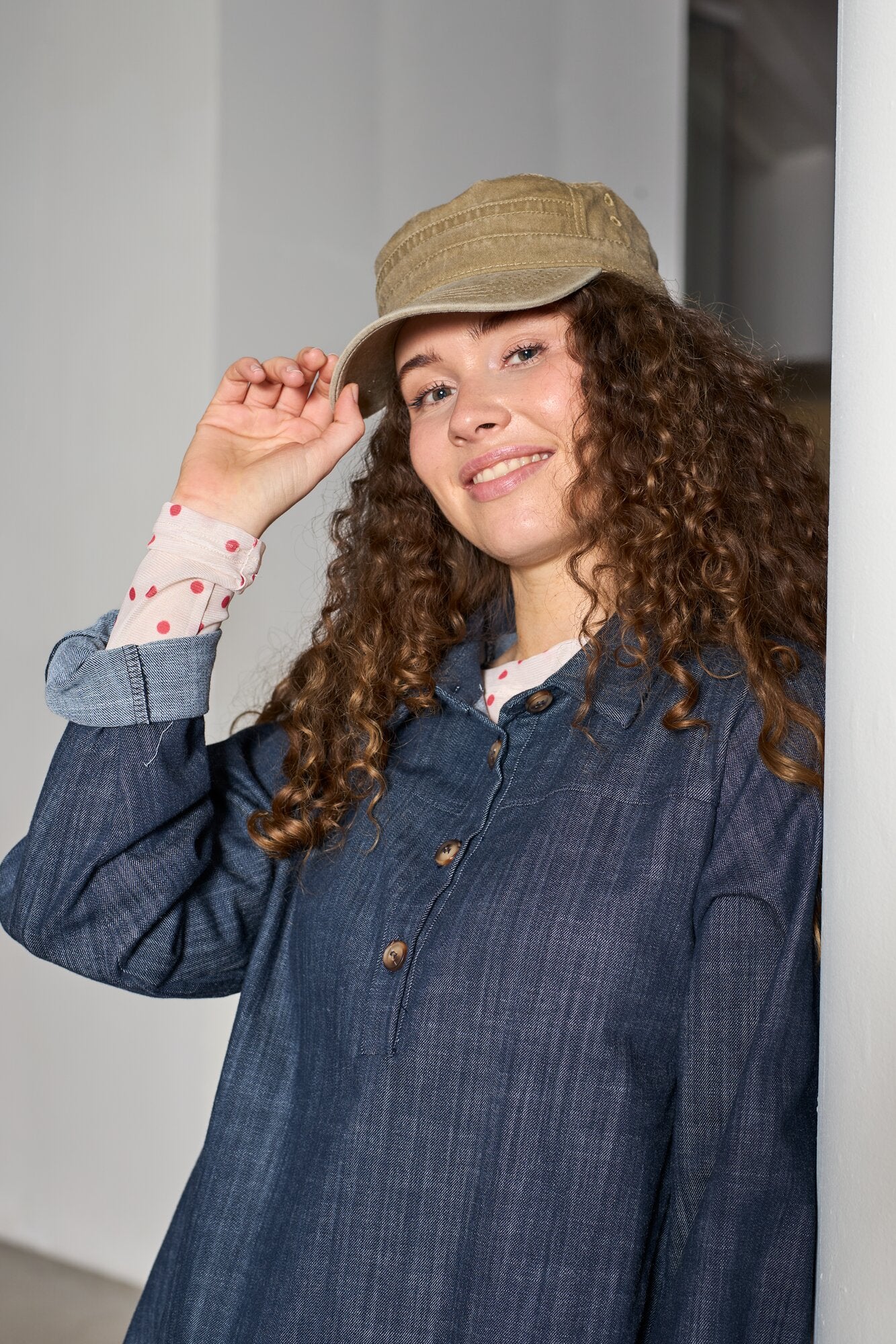 Glenna kasket - Khaki